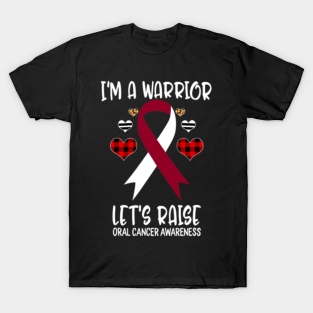 Sister Love Youths New Fighting T-Shirt - Oral Cancer Awareness Ribbon Im Warrior Lets Raise Support by TraciCampbell